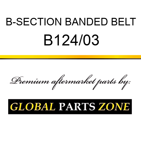 B-SECTION BANDED BELT B124/03