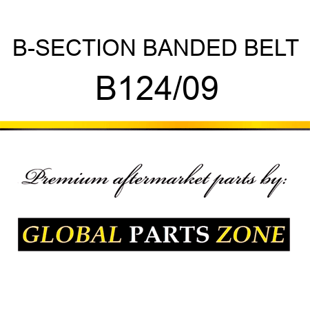 B-SECTION BANDED BELT B124/09