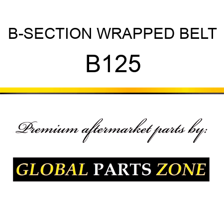 B-SECTION WRAPPED BELT B125