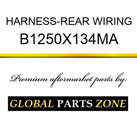 HARNESS-REAR WIRING B1250X134MA