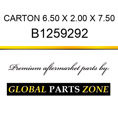 CARTON 6.50 X 2.00 X 7.50 B1259292