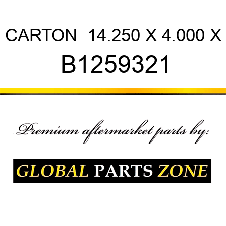 CARTON  14.250 X 4.000 X B1259321
