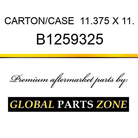 CARTON/CASE  11.375 X 11. B1259325