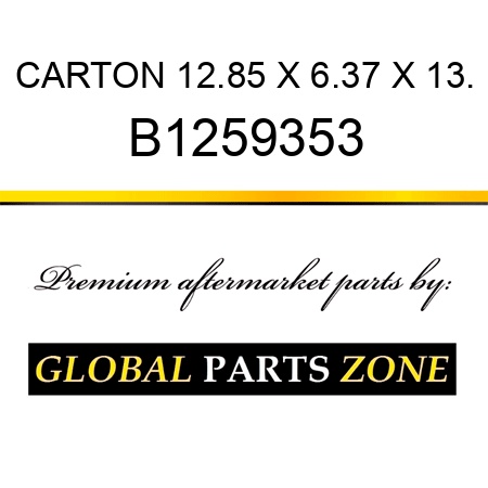 CARTON 12.85 X 6.37 X 13. B1259353