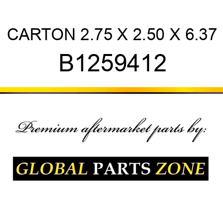 CARTON 2.75 X 2.50 X 6.37 B1259412