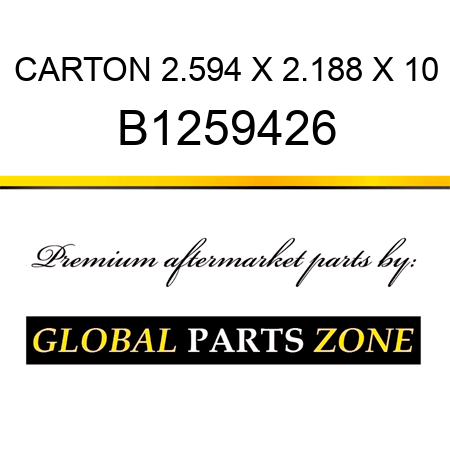 CARTON 2.594 X 2.188 X 10 B1259426