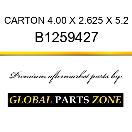 CARTON 4.00 X 2.625 X 5.2 B1259427