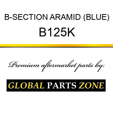 B-SECTION ARAMID (BLUE) B125K