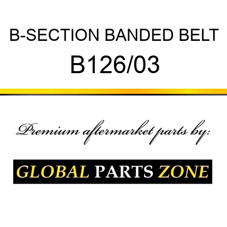 B-SECTION BANDED BELT B126/03