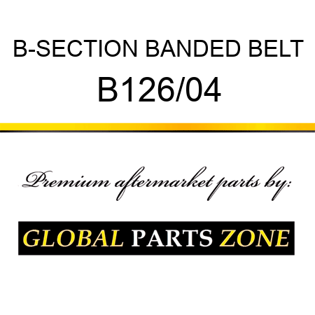 B-SECTION BANDED BELT B126/04