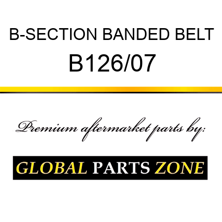 B-SECTION BANDED BELT B126/07