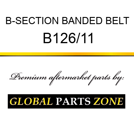 B-SECTION BANDED BELT B126/11