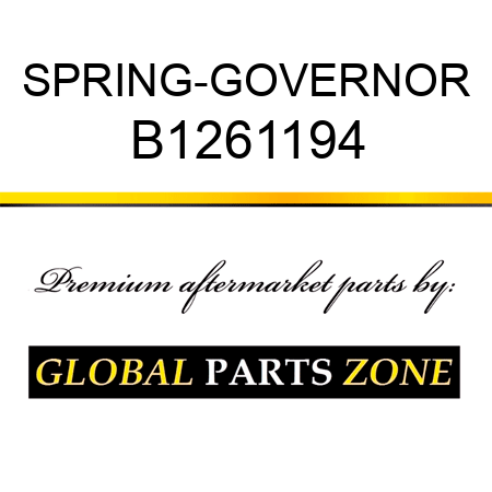SPRING-GOVERNOR B1261194