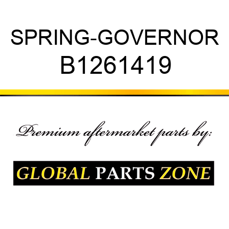 SPRING-GOVERNOR B1261419