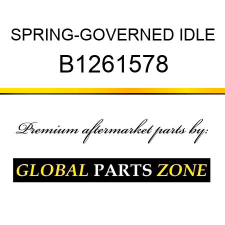 SPRING-GOVERNED IDLE B1261578