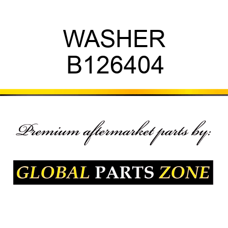 WASHER B126404