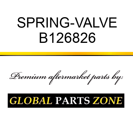 SPRING-VALVE B126826