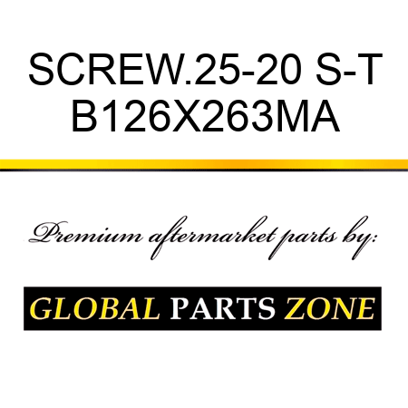 SCREW.25-20 S-T B126X263MA
