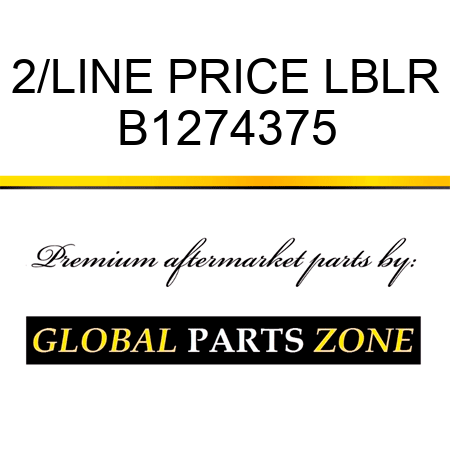2/LINE PRICE LBLR B1274375