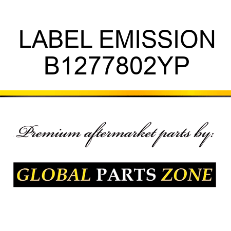LABEL EMISSION B1277802YP