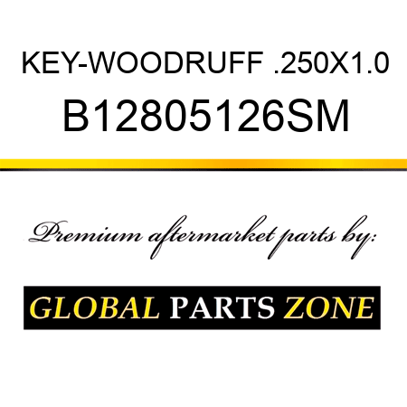 KEY-WOODRUFF .250X1.0 B12805126SM