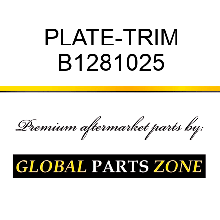 PLATE-TRIM B1281025