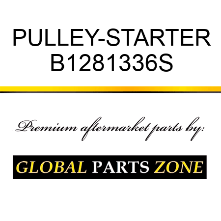 PULLEY-STARTER B1281336S