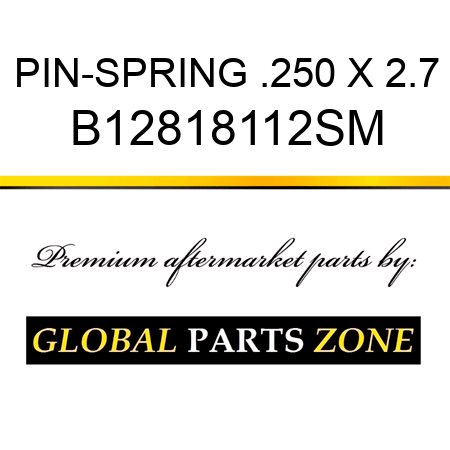PIN-SPRING .250 X 2.7 B12818112SM