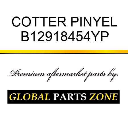 COTTER PINYEL B12918454YP