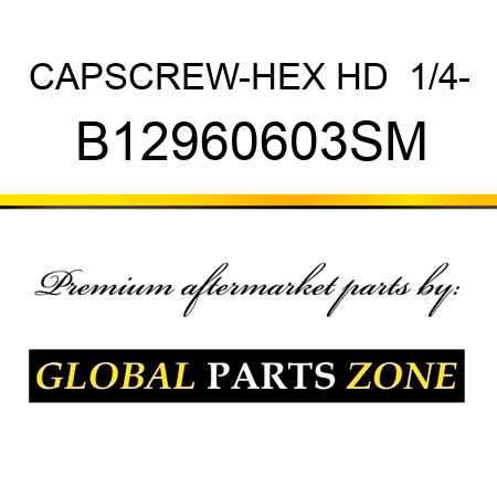 CAPSCREW-HEX HD  1/4- B12960603SM