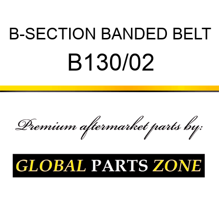 B-SECTION BANDED BELT B130/02