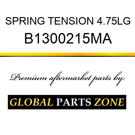 SPRING TENSION 4.75LG B1300215MA
