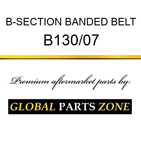 B-SECTION BANDED BELT B130/07