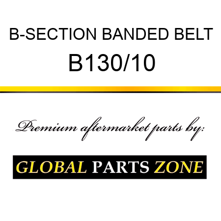B-SECTION BANDED BELT B130/10