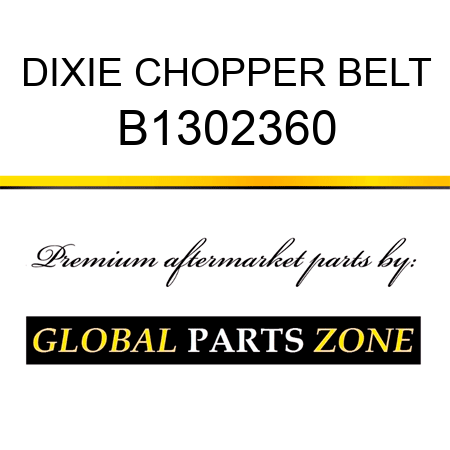 DIXIE CHOPPER BELT B1302360