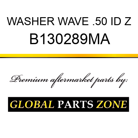 WASHER WAVE .50 ID Z B130289MA