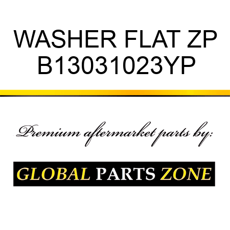 WASHER FLAT ZP B13031023YP