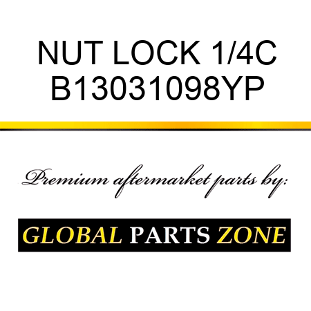 NUT LOCK 1/4C B13031098YP