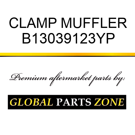 CLAMP MUFFLER B13039123YP