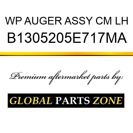 WP AUGER ASSY CM LH B1305205E717MA