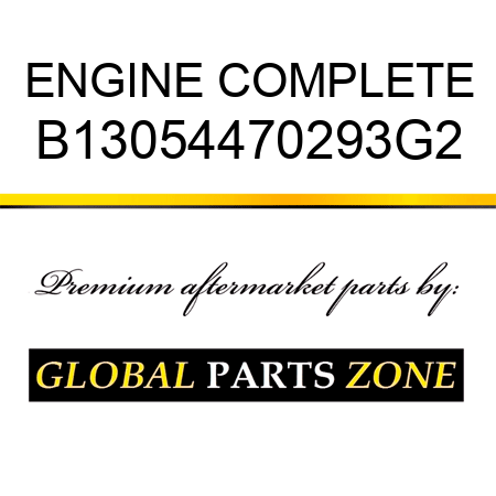 ENGINE COMPLETE B13054470293G2