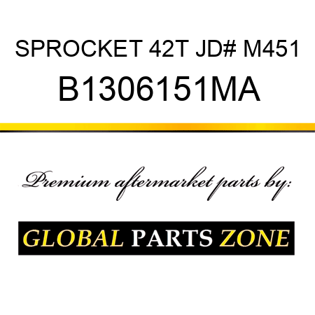 SPROCKET 42T JD# M451 B1306151MA