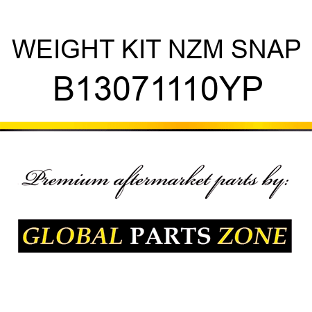 WEIGHT KIT NZM SNAP B13071110YP