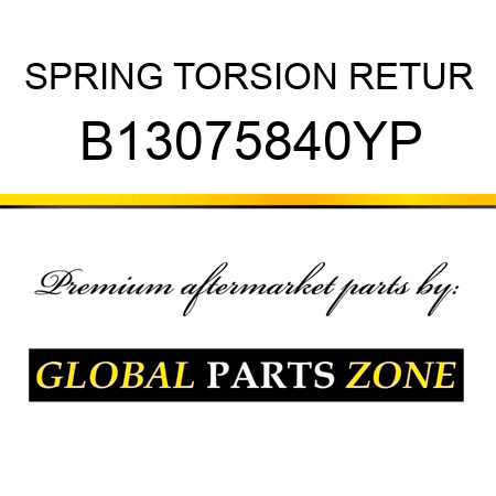 SPRING TORSION RETUR B13075840YP