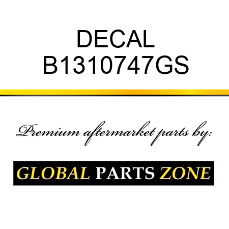 DECAL B1310747GS