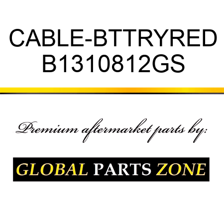 CABLE-BTTRYRED B1310812GS