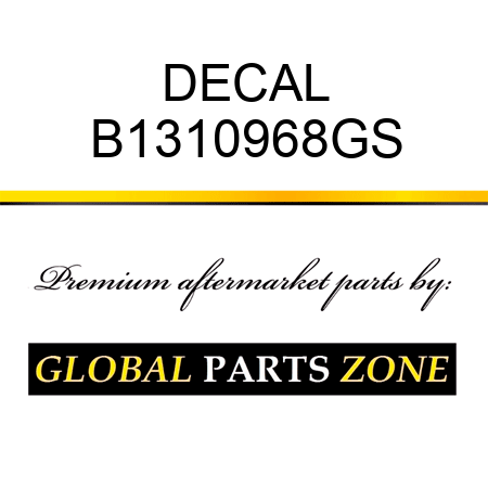 DECAL B1310968GS