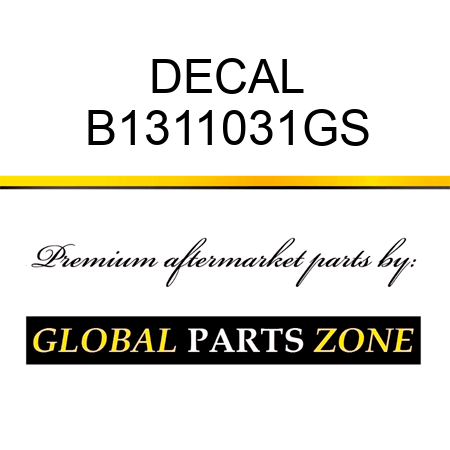 DECAL B1311031GS