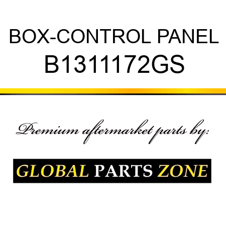 BOX-CONTROL PANEL B1311172GS
