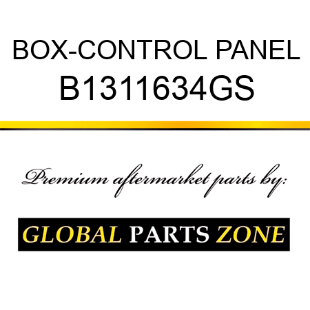 BOX-CONTROL PANEL B1311634GS